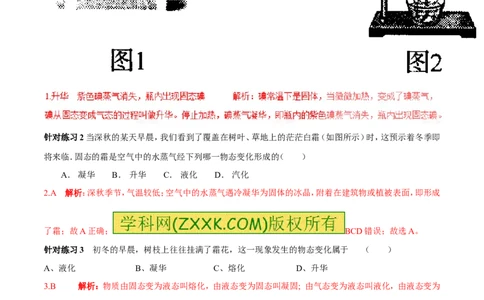 专题06升华与凝华（第01期）-2017年中考物理考点总动员系列（解析版）_初物_1初中物理_物理：2017年中考物理考点总动员系列（全套打包60份）
