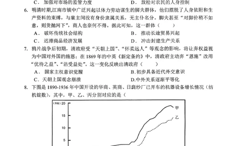 重庆名校联盟2026届高三下学期第一次联考历史_2024-2026高三（6-6月题库）_2026年03月高三试卷_260314重庆名校联盟2026届高三下学期第一次联考（全科）
