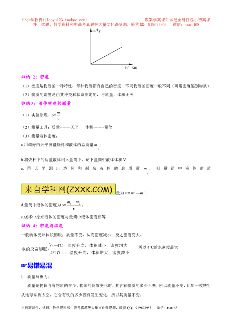 专题06质量和密度-2年中考1年模拟备战2017年中考物理精品系列（各省统一命题专版）（解析版）_初物_1初中物理_物理：2017年中考物理2年中考1年模拟精品系列全套打包30份
