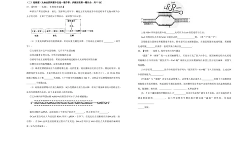 格致精选2021届高三第二次模拟考试卷生物（四）学生版_通用版（老高考）复习资料_2023年复习资料_专项复习_2023《微专题&middot;小练习》&middot;生物_模拟题_2021二模试卷