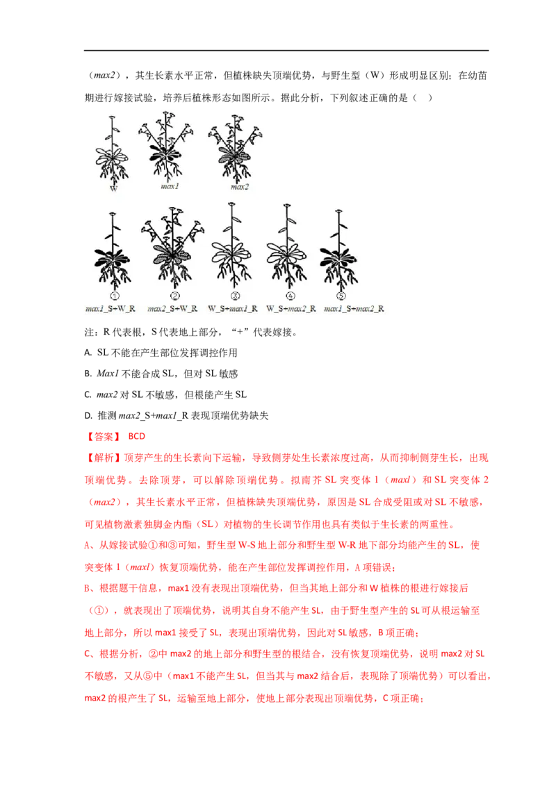 易错点24植物生命活动调节的实验题（解析版）_通用版（老高考）复习资料_2023年复习资料_专项复习_备战2023年高考生物考试易错题（全国通用）_易错点24植物生命活动调节的实验题