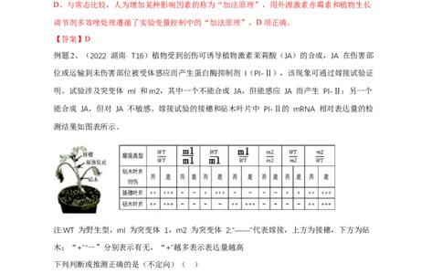 易错点24植物生命活动调节的实验题（解析版）_通用版（老高考）复习资料_2023年复习资料_专项复习_备战2023年高考生物考试易错题（全国通用）_易错点24植物生命活动调节的实验题