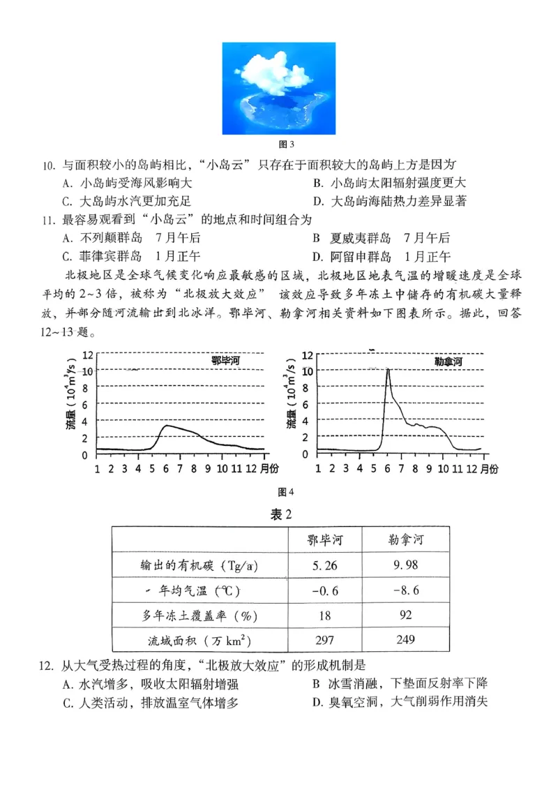 重庆市第八中学2026届高考适应性月考卷（六）地理_2024-2026高三（6-6月题库）_2026年03月高三试卷_260323重庆市第八中学2026届高考适应性月考卷（六）（全科）