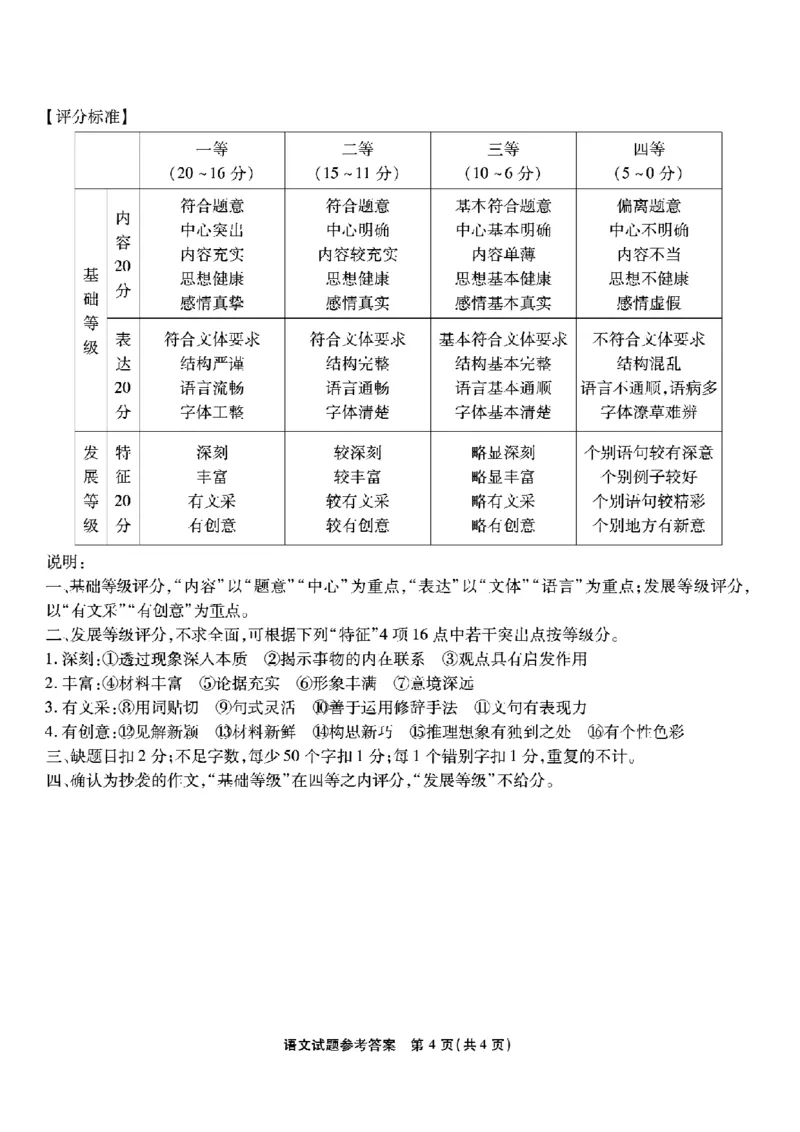 重庆市南开中学高2026届高三第六次质量检测语文答案_2024-2026高三（6-6月题库）_2026年03月高三试卷_260312重庆市南开中学高2026届高三第六次质量检测（全科）