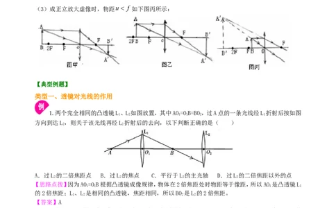 《透镜及其应用》全章复习与巩固（提高）知识讲解_初物_人教版初中物理初二三同步讲义习题练习八九年级电子资料word素材_20250116_181533_最新人教版初中物理初二上册