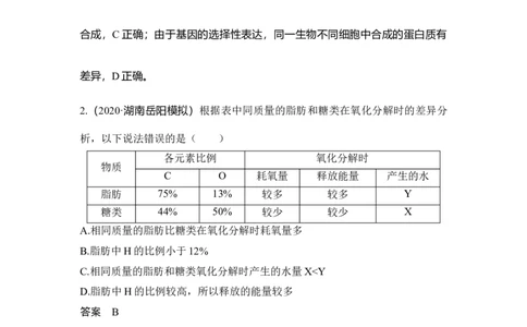 热点微练1细胞中有机物之间的联系_通用版（老高考）复习资料_2023年复习资料_一轮复习_2023年高考生物一轮复习讲义+课件（全国版）_2023年高考生物一轮复习讲义（全国版）