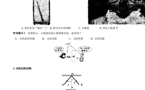 专题08光的反射（第01期）-2017年中考物理考点总动员系列（原卷版）_初物_1初中物理_物理：2017年中考物理考点总动员系列（全套打包60份）