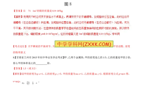 专题06质量和密度-2年中考1年模拟备战2016年中考物理精品系列（各省统一命题专版）（解析版）_初物_1初中物理_物理：2年中考1年模拟备战2016年中考物理精品系列全套打包30份