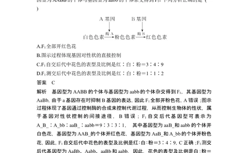 热点微练10突破自由组合定律的特殊分离比(尖子生特训)_新高考复习资料_2024年新高考复习资料_一轮复习资料_完2024生物步步高大一轮复习（课件+讲义）_另附1套Word版题库_必修2
