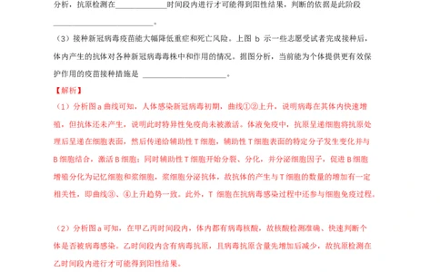 易错点23免疫调节与新冠病毒（解析版）_通用版（老高考）复习资料_2023年复习资料_专项复习_备战2023年高考生物考试易错题（全国通用）_易错点23免疫与新冠病毒