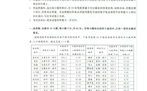 青海大通县朔山中学2025-2026学年高三下学期开学考试地理_2024-2026高三（6-6月题库）_2026年03月高三试卷_260314青海大通县朔山中学2025-2026学年高三下学期开学考试（全科）