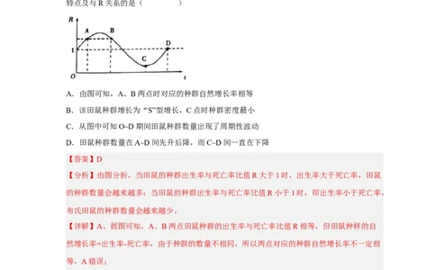 易错点24种群与群落-备战2023年高考生物考试易错题（新教材新高考）（解析版）_新高考复习资料_2023年新高考复习资料_专项复习_备战2023年高考生物考试易错题（新教材新高考）