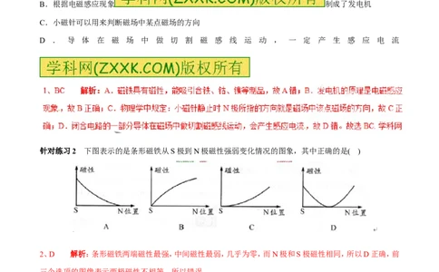 专题08磁现象与磁场（第05期）-2016年中考物理考点总动员系列（解析版）_初物_1初中物理_物理：2016年中考物理考点总动员系列全套打包150份