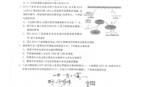 青海大通县朔山中学2025-2026学年高三下学期开学考试生物_2024-2026高三（6-6月题库）_2026年03月高三试卷_260314青海大通县朔山中学2025-2026学年高三下学期开学考试（全科）