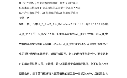 热点微练15自由组合定律的特殊分离比_通用版（老高考）复习资料_2023年复习资料_一轮复习_2023年高考生物一轮复习讲义+课件（全国版）_2023年高考生物一轮复习讲义（全国版）