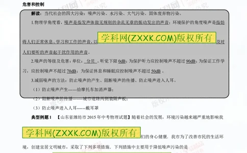 专题1.2噪声声音的分类声的利用（讲练）-2016年中考物理一轮复习讲练测课课通（解析版）_初物_1初中物理_物理：2016年中考物理一轮复习讲练测课课通全套打包116份