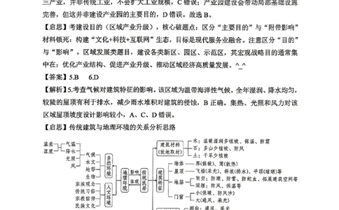 重庆八中高2026届4月强化训练（二）地理答案_2024-2026高三（6-6月题库）_2026年04月高三试卷_260424重庆八中高2026届4月强化训练（二）（全科）