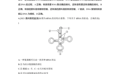 热点微练19　基因表达_新高考复习资料_2023年新高考复习资料_一轮复习_2023年新高考大一轮复习讲义_2023年高考生物一轮复习讲义（新人教新高考）_赠补充习题