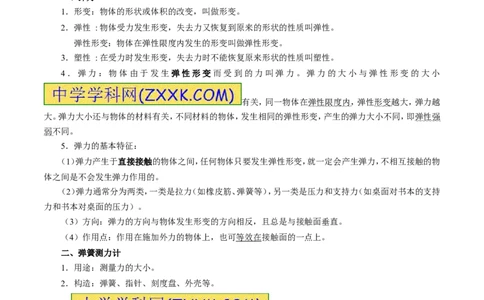 专题10弹力（第02期）-2017年中考物理考点总动员（原卷版）_初物_1初中物理_物理：2017年中考物理考点总动员系列（全套打包60份）