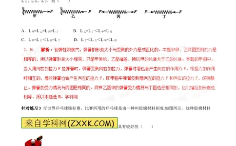 专题10弹力（第02期）-2017年中考物理考点总动员（解析版）_初物_1初中物理_物理：2017年中考物理考点总动员系列（全套打包60份）