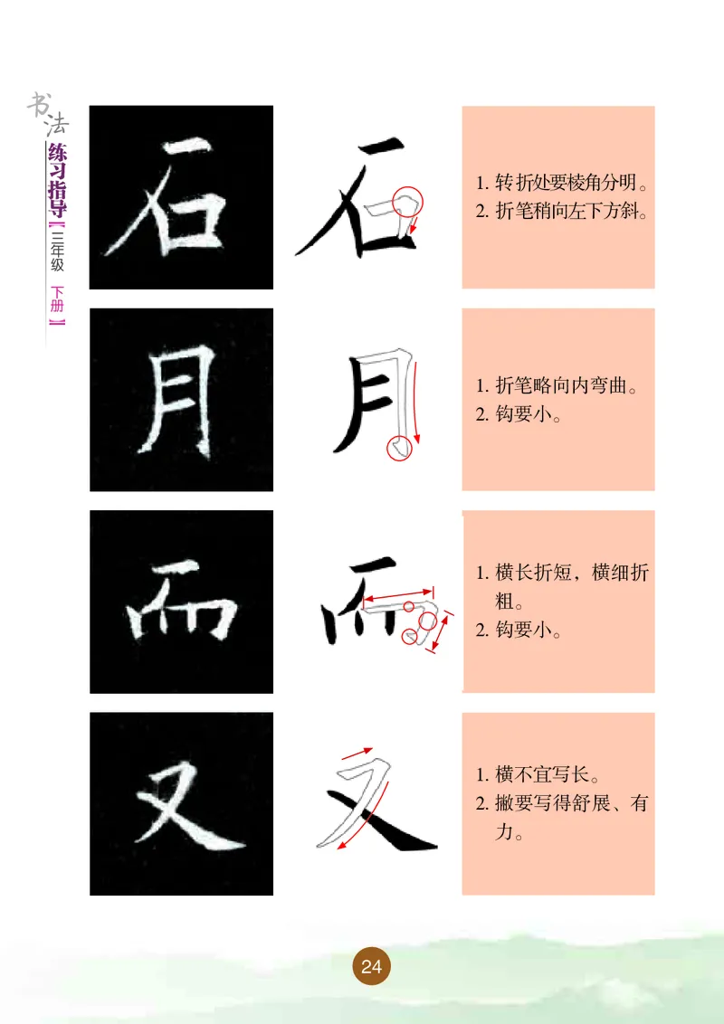 三年级下册_电子课本_小学电子课本_12书法_晋人版