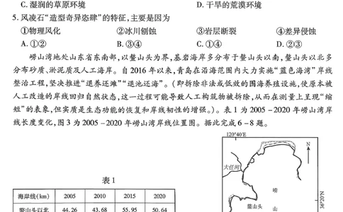 重庆市南开中学高2026届高三第七次质量检测地理_2024-2026高三（6-6月题库）_2026年04月高三试卷_260402重庆南开中学高2026届高三下学期3月第七次质量检测（月考七）（全科）