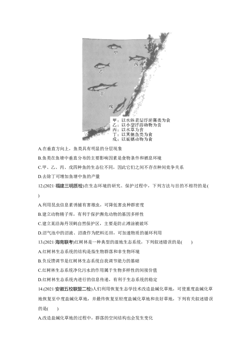 模块检测卷(四)_新高考复习资料_2023年新高考复习资料_一轮复习_2023年新高考大一轮复习讲义_2023年高考生物一轮复习讲义（新人教新高考）_赠补充习题_Word版题库第七~十单元