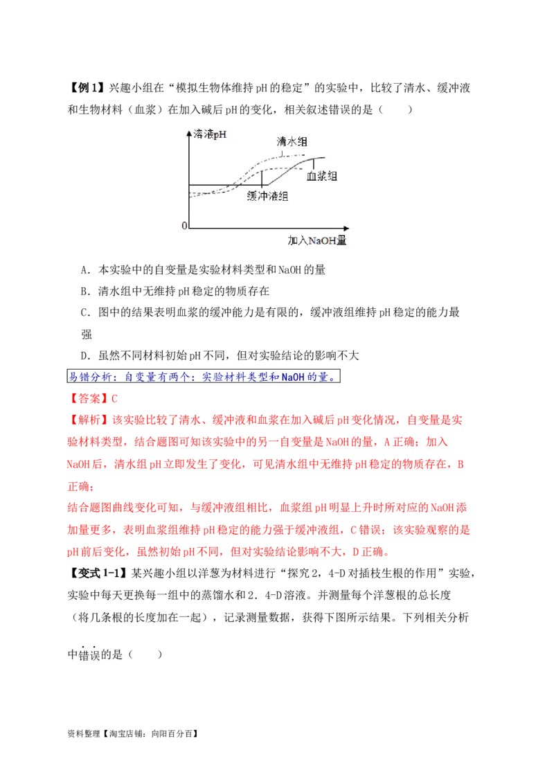 易错点18高中生物实验&ldquo;四点&rdquo;提醒（解析版）_新高考复习资料_2024年新高考复习资料_❤专项复习资料_完备战2024年高考生物考试易错题（新高考专用）_教师版（含答案解析）