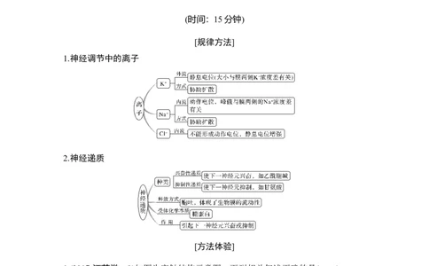 热点微练22神经调节中的离子与神经递质_通用版（老高考）复习资料_2023年复习资料_一轮复习_2023年高考生物一轮复习讲义+课件（全国版）_2023年高考生物一轮复习讲义（全国版）