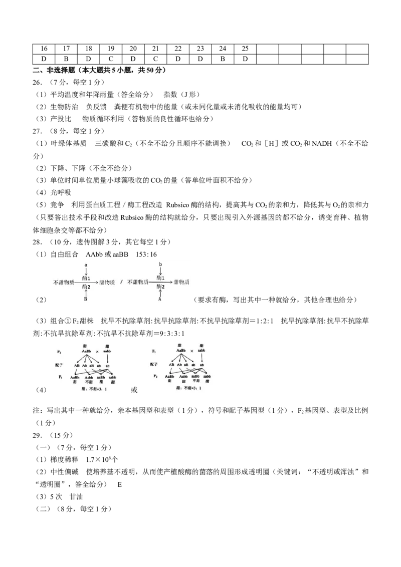 浙江省浙南名校联盟2022-2023学年高三上学期国庆返校联考生物试题_生物高考模拟题_老高考_2023年