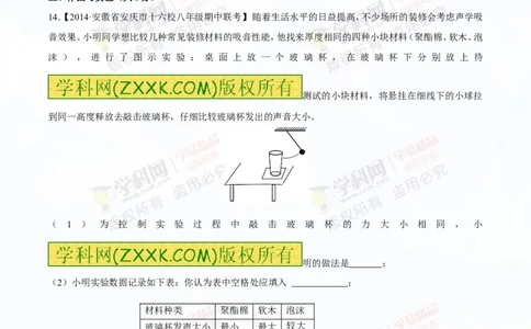 专题1.2噪声声音的分类声的利用（测试）-2016年中考物理一轮复习讲练测课课通（原卷版）_初物_1初中物理_物理：2016年中考物理一轮复习讲练测课课通全套打包116份