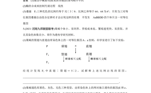 热点微练15　自由组合定律的特殊分离比_新高考复习资料_2023年新高考复习资料_一轮复习_2023年新高考大一轮复习讲义_2023年高考生物一轮复习讲义（新人教新高考）_赠补充习题
