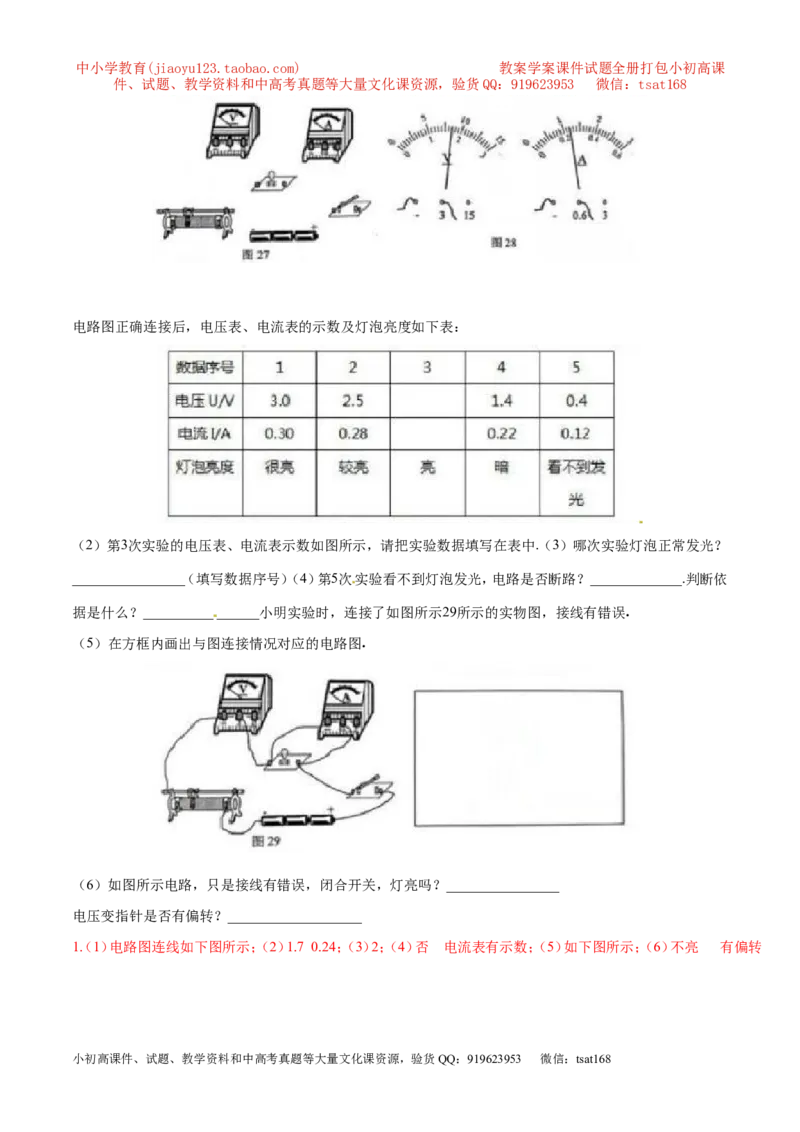 专题03测量小灯泡的电功率（第05期）-2016年中考物理考点总动员系列（解析版）_初物_1初中物理_物理：2016年中考物理考点总动员系列全套打包150份