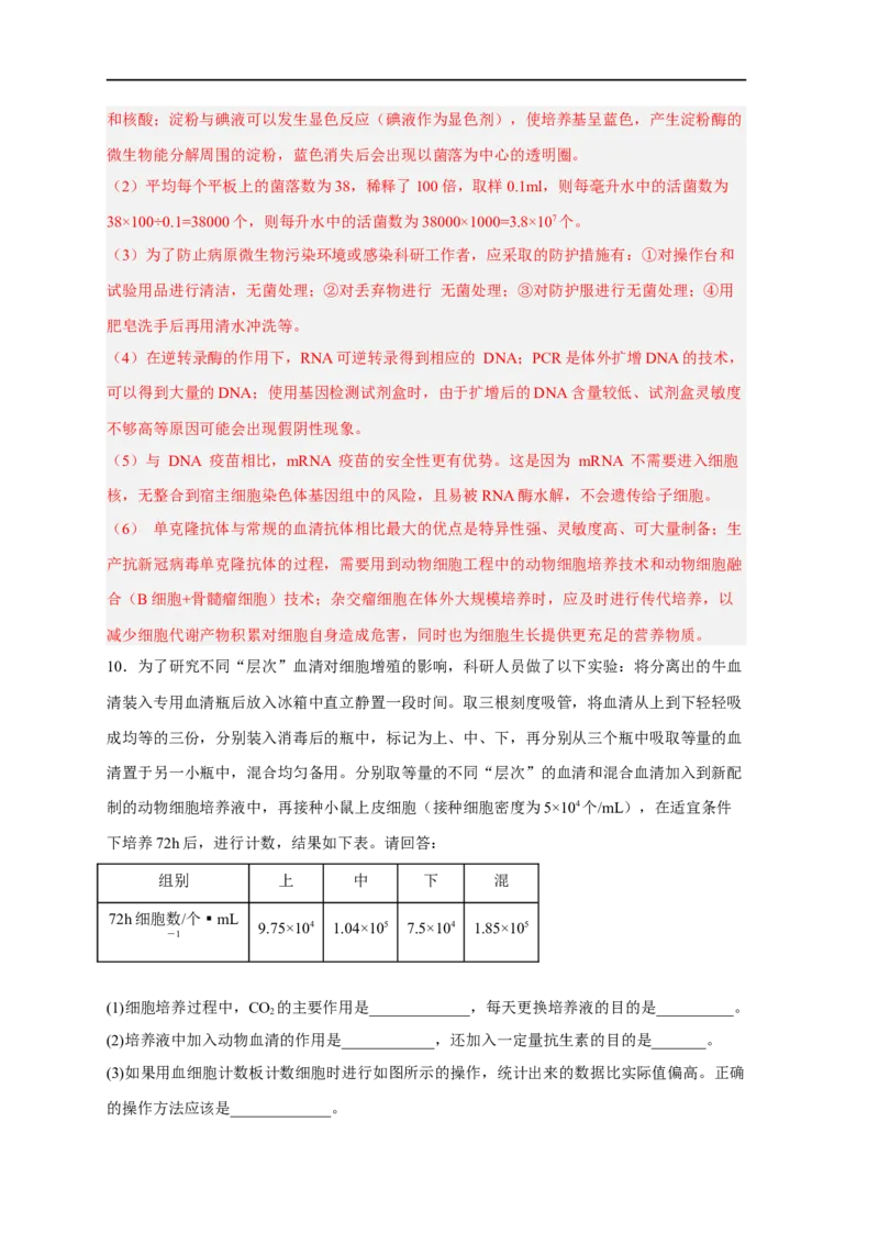 易错点27细胞工程与胚胎工程-备战2023年高考生物考试易错题（新教材新高考）（解析版）_新高考复习资料_2023年新高考复习资料_专项复习