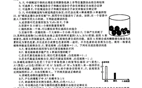 河南省信阳市普通高中2022-2023学年高三上学期第一次教学质量检测生物试题_生物高考模拟题_老高考_2023年_河南省信阳市普通高中2022-2023学年高三上学期第一次教学质量检测生物(1)