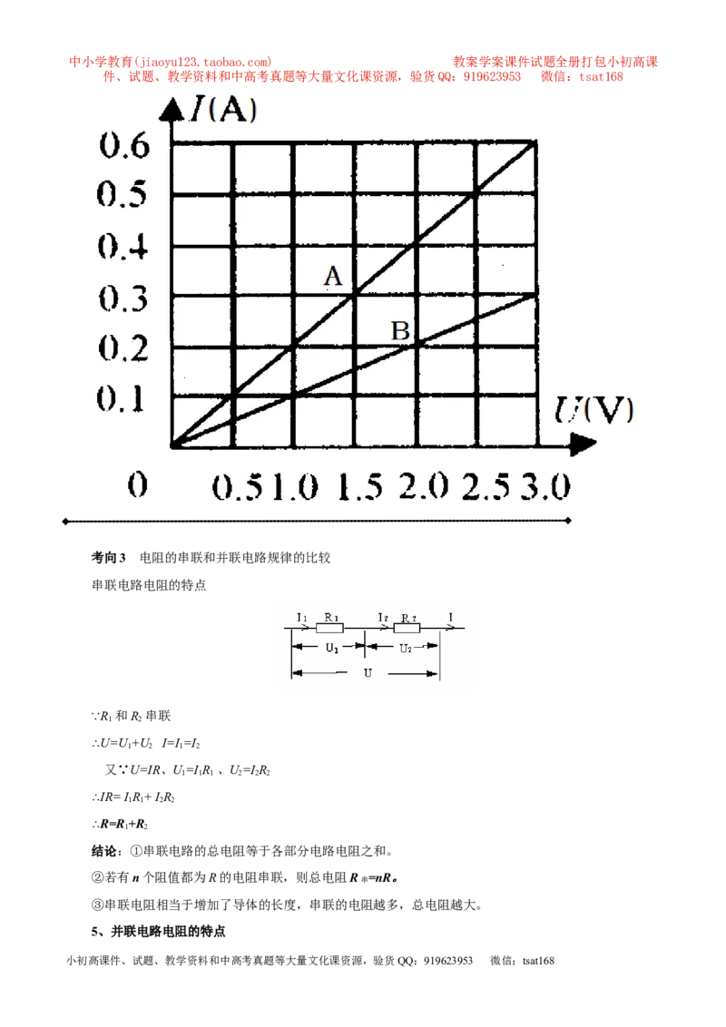 专题13.2欧姆定律（讲练）-2017年中考物理一轮复习讲练测课课通（原卷版）_初物_1初中物理_物理：2017年中考物理一轮复习讲练测课课通全套打包115份