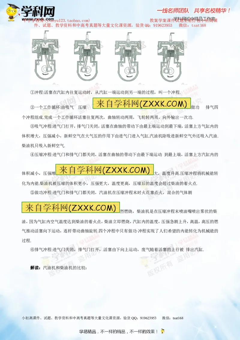 专题12.3燃料的热值热机及其效率（讲练）-2016年中考物理一轮复习讲练测课课通（原卷版）_初物_1初中物理_物理：2016年中考物理一轮复习讲练测课课通全套打包116份