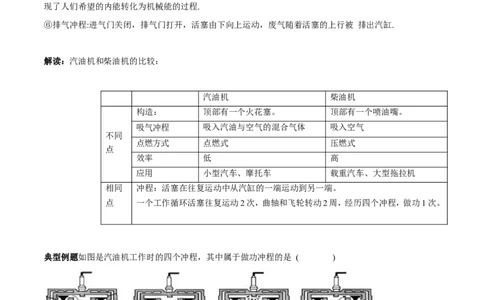 专题12.3燃料的热值热机及其效率（讲练）-2017年中考物理一轮复习讲练测课课通（原卷版）_初物_1初中物理_物理：2017年中考物理一轮复习讲练测课课通全套打包115份
