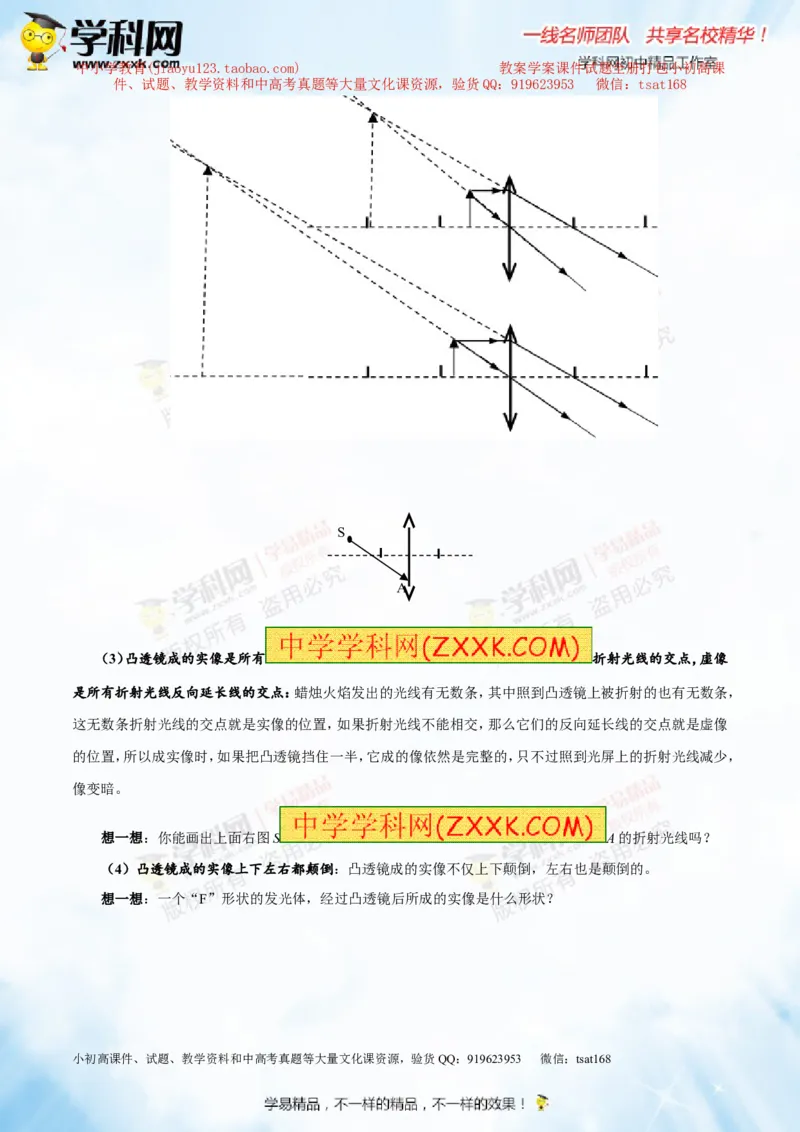专题3.1透镜凸透镜成像的规律（讲练）-2016年中考物理一轮复习讲练测课课通（原卷版）_初物_1初中物理_物理：2016年中考物理一轮复习讲练测课课通全套打包116份