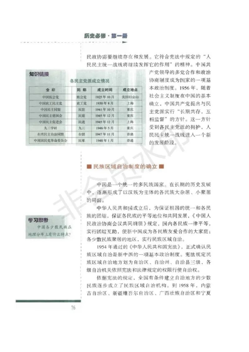 人民版高中历史必修一_高中电子课本_8.高中历史课本_人民版高中历史