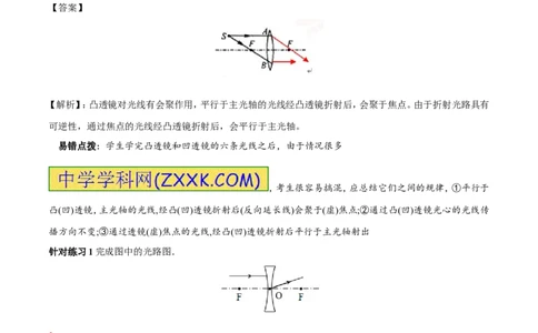 专题12透镜（第01期）-2017年中考物理考点总动员系列（原卷版）_初物_1初中物理_物理：2017年中考物理考点总动员系列（全套打包60份）