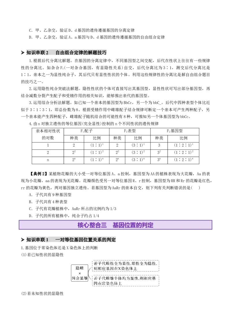 第07讲基因的分离定律和自由组合定律（讲义）（原卷版）_2025年新高考资料_二轮复习_01高考语文等多个文件_上好课2025年高考生物二轮复习讲练测（新高考通用）