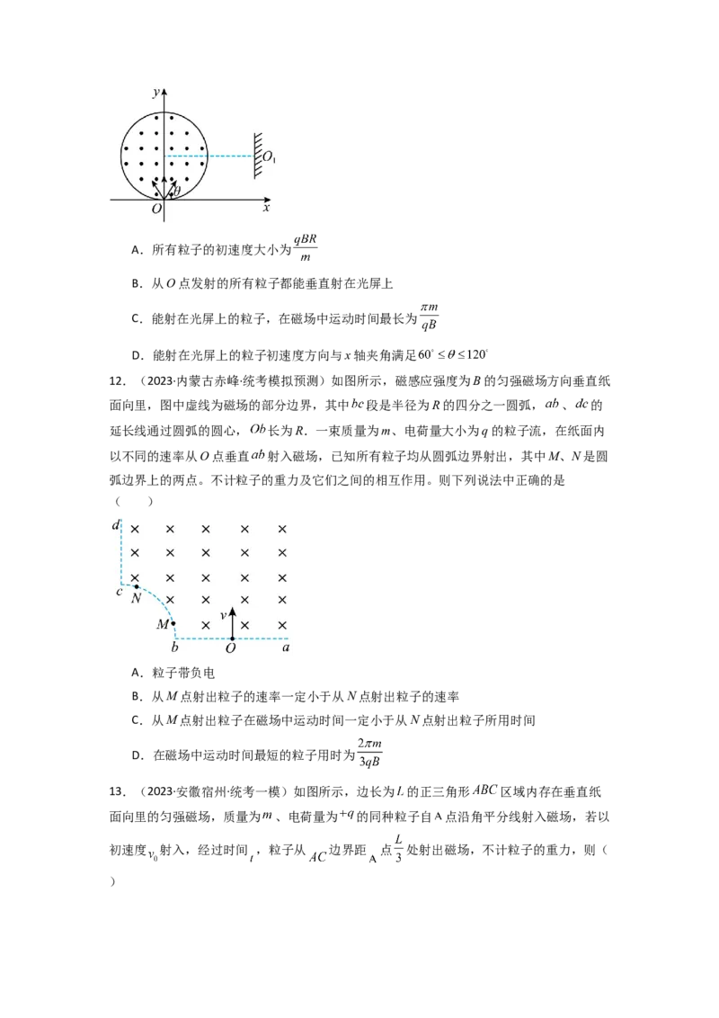 易错点11磁场-（4大陷阱）-备战2024年高考物理考试易错题（.原卷版）docx_04高考物理_新高考复习资料_2024新高考复习资料_专项复习资料_备战2024年高考物理考试易错题（新高考专用）