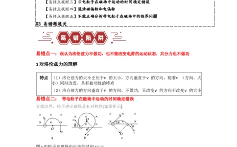 易错点11磁场-（4大陷阱）-备战2024年高考物理考试易错题（.原卷版）docx_04高考物理_新高考复习资料_2024新高考复习资料_专项复习资料_备战2024年高考物理考试易错题（新高考专用）