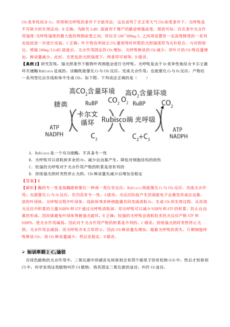 第04讲细胞呼吸和光合作用（讲义）（解析版）_2025年新高考资料_二轮复习_01高考语文等多个文件_上好课2025年高考生物二轮复习讲练测（新高考通用）
