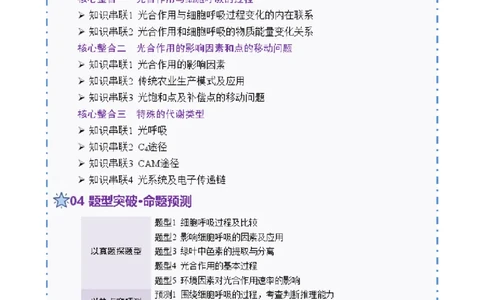 第04讲细胞呼吸和光合作用（讲义）（解析版）_2025年新高考资料_二轮复习_01高考语文等多个文件_上好课2025年高考生物二轮复习讲练测（新高考通用）