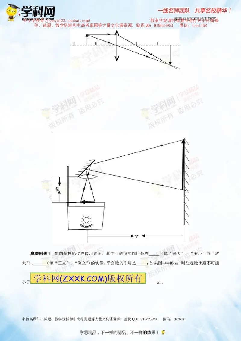 专题3.2透镜的应用（讲练）-2016年中考物理一轮复习讲练测课课通（原卷版）_初物_1初中物理_物理：2016年中考物理一轮复习讲练测课课通全套打包116份