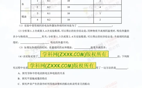 专题12.2比热容及其应用（讲练）-2016年中考物理一轮复习讲练测课课通（解析版）_初物_1初中物理_物理：2016年中考物理一轮复习讲练测课课通全套打包116份