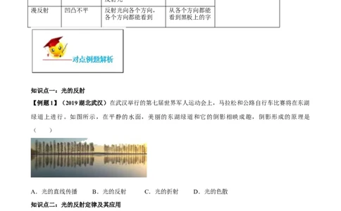 专题4.2光的反射（原卷版）_初物_人教版初中物理初二三同步讲义习题练习八九年级电子资料word素材_20250116_181533_A017&mdash;&mdash;人教版初中物理初二三教案讲义专项练习八九年级电子版word资料