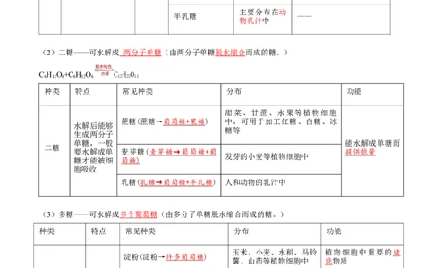 第03讲糖类和脂质（讲义）（解析版）_新高考复习资料_2025年新高考资料_2025年高考生物一轮复习讲练测（新教材新高考）